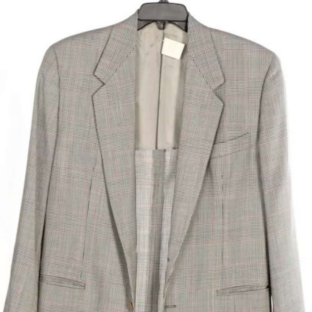 Vestimenta Men's Italian Charcoal Check Sport Coat (48R) Like NEW